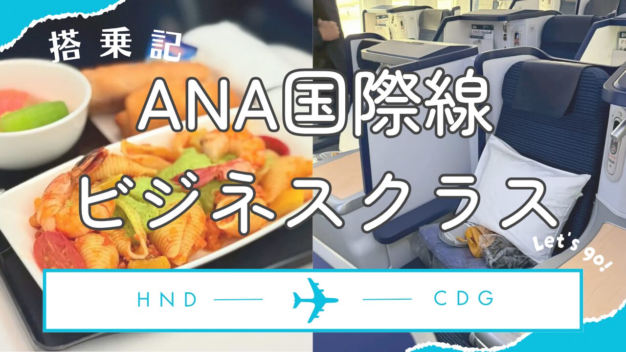 【ヨーロッパ旅行】ANA国際線ビジネスクラス搭乗記(羽田→フランス)【2025年4月GW】